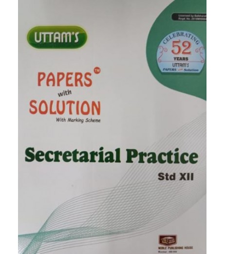 Uttams Paper Solution Std 12 Secretarial Practices Commerce - SchoolChamp.net